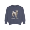 Pumi Dad Sweatshirt, Denim, front view