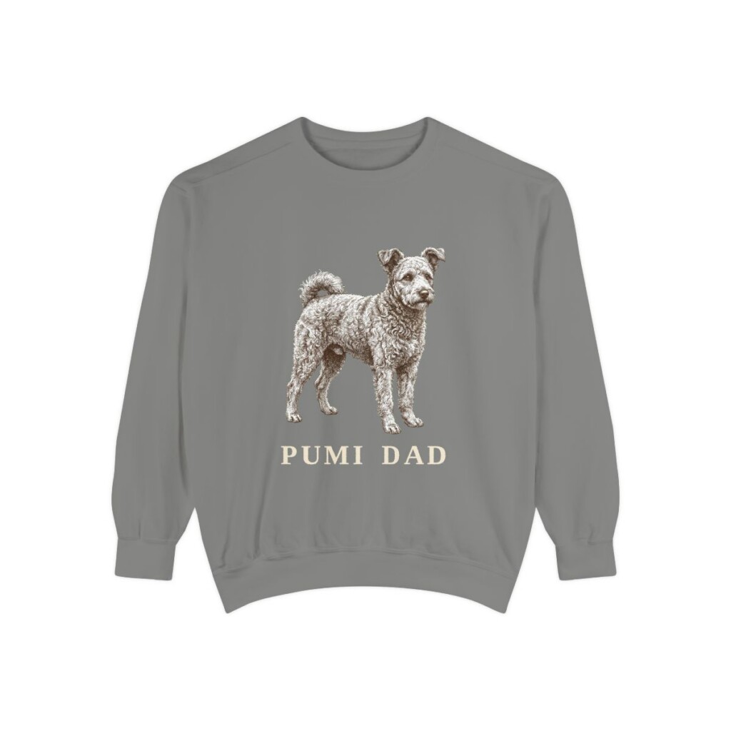 Pumi Dad Sweatshirt, Grey, front view