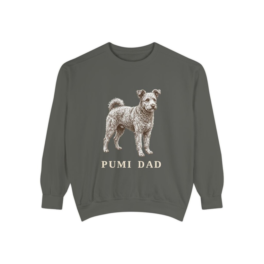 Pumi Dad Sweatshirt, Pepper, front view