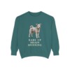 Pumi Humor Sweatshirt, Blue Spruce, front view