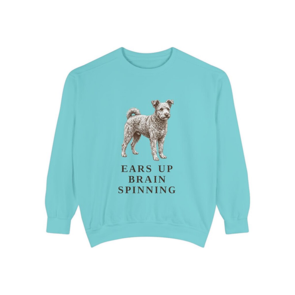 Pumi Humor Sweatshirt, Chalky Mint, front view