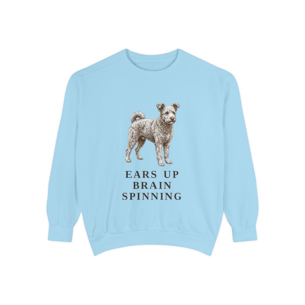 Pumi Humor Sweatshirt, Chambray, front view