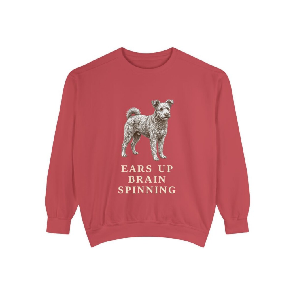Pumi Humor Sweatshirt, Crimson, front view
