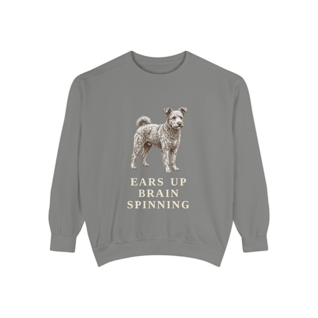 Pumi Humor Sweatshirt, Grey, front view