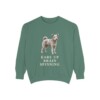 Pumi Humor Sweatshirt, Light Green, front view