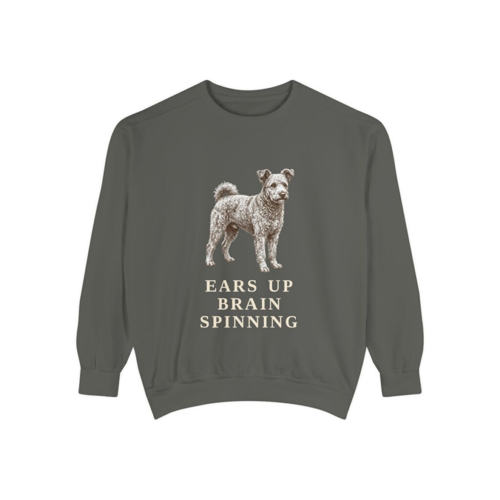Pumi Humor Sweatshirt, Pepper, front view