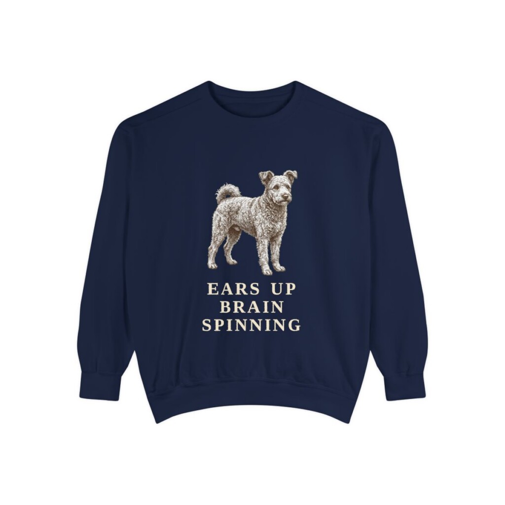 Pumi Humor Sweatshirt, True Navy, front view