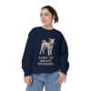 Pumi Humor Sweatshirt, True Navy, person 2 front