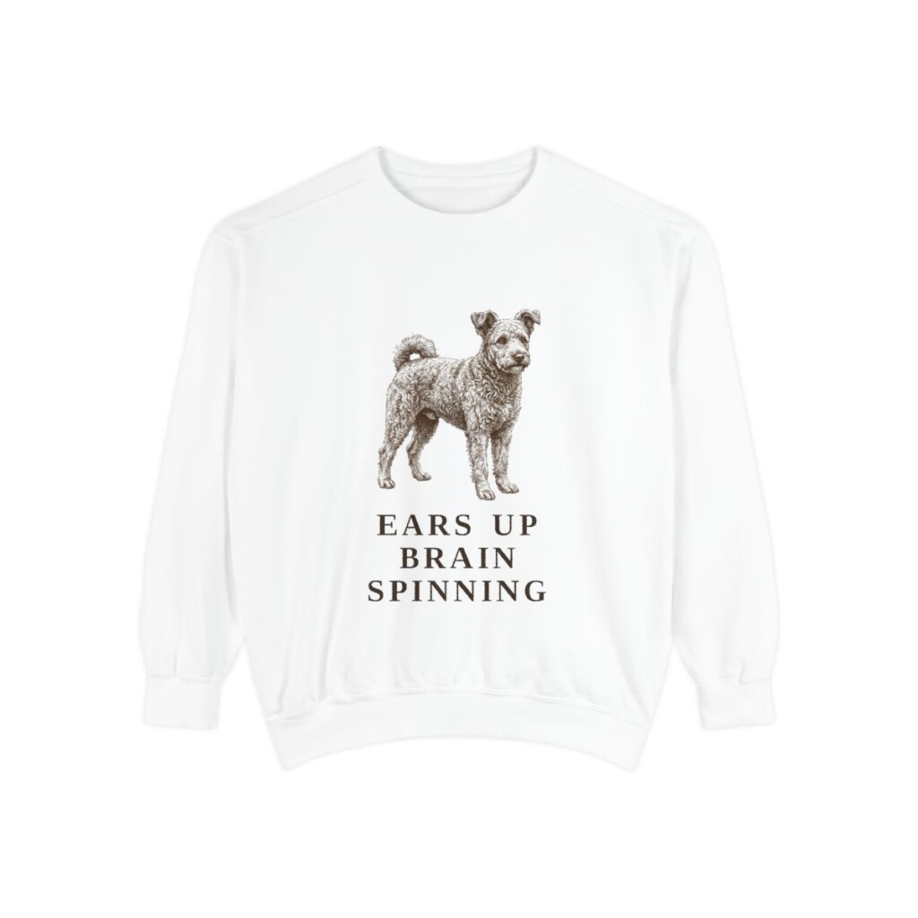 Pumi Humor Sweatshirt, White, front view