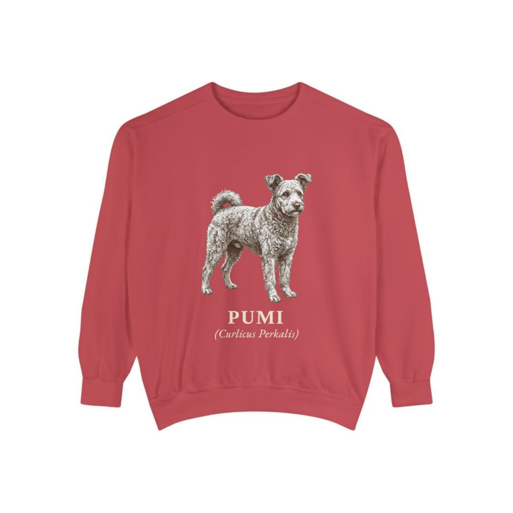 Pumi Latin Sweatshirt, Crimson, front view