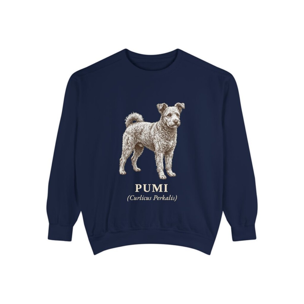 Pumi Latin Sweatshirt, True Navy, front view