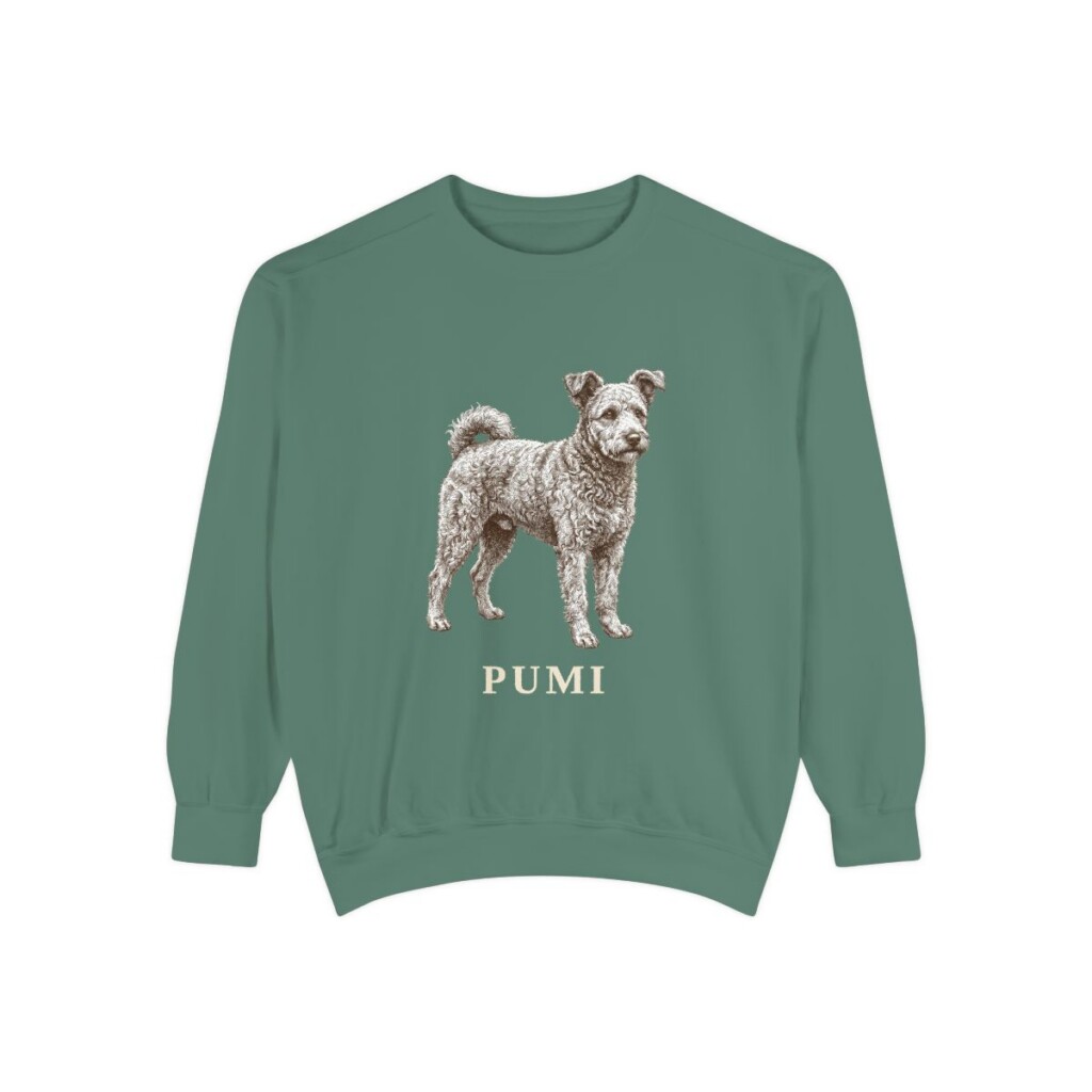 pumi-sweatshirt-light-green Pumi Sweatshirt, Light Green, front view