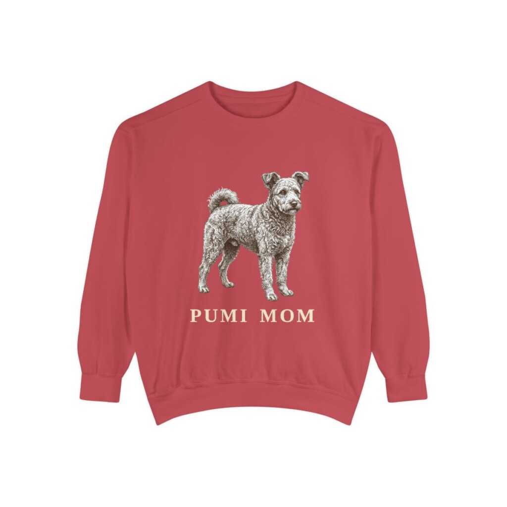 Pumi Mom Sweatshirt, Crimson, front view