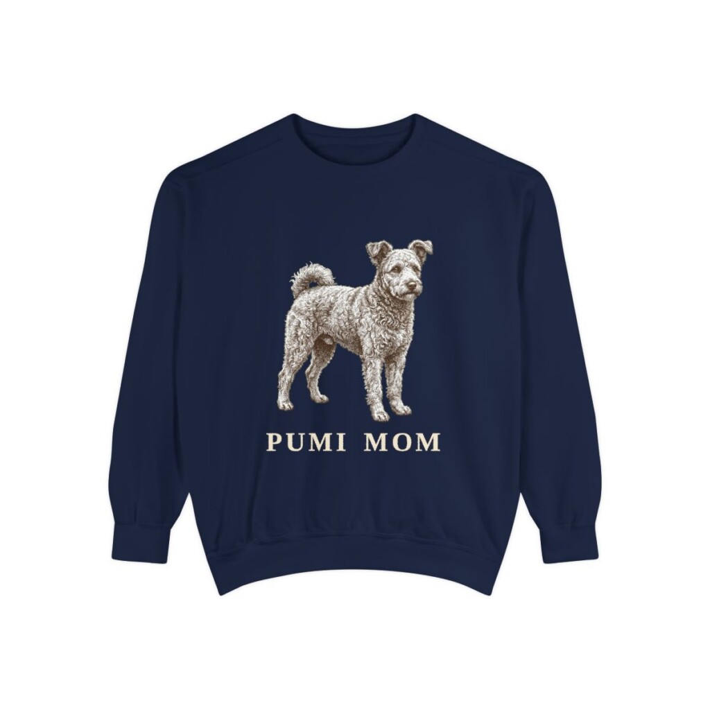 Pumi Mom Sweatshirt, True Navy, front view