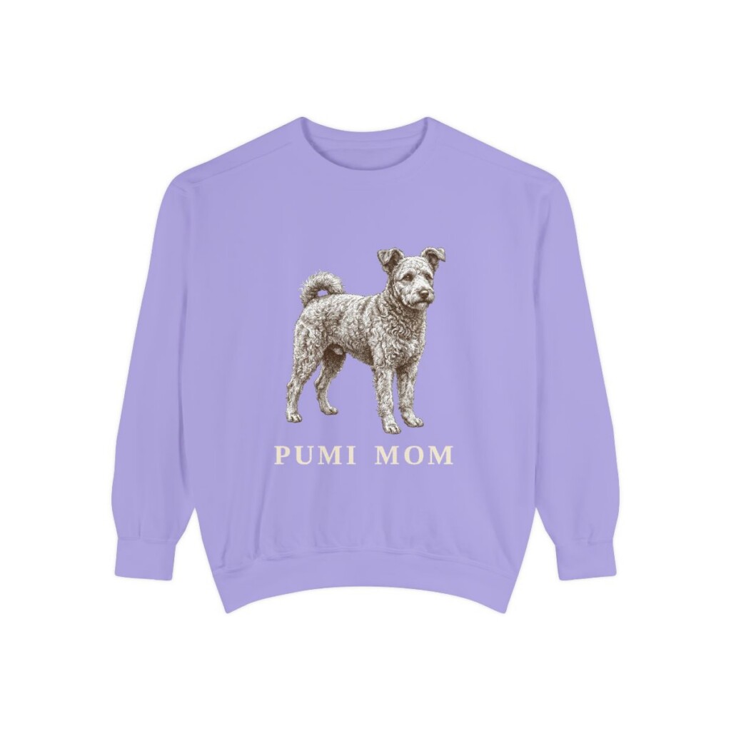 Pumi Mom Sweatshirt, Violet, front view
