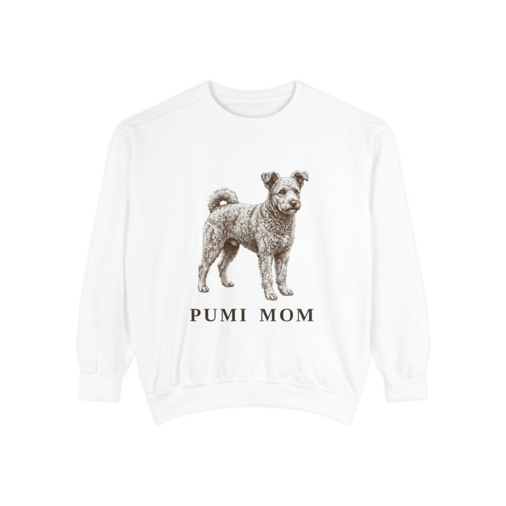 Pumi Mom Sweatshirt, White, front view