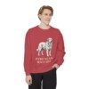 Pyrenean Mastiff Sweatshirt, Crimson, person 1 front