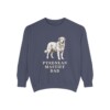 Pyrenean Mastiff Dad Sweatshirt, Denim, front view