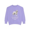 Pyrenean Mastiff Dad Sweatshirt, Violet, front view