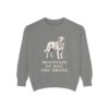 pyrenean-mastiff-sweatshirt-humor-grey Pyrenean Mastiff Humor Sweatshirt, Grey, front view