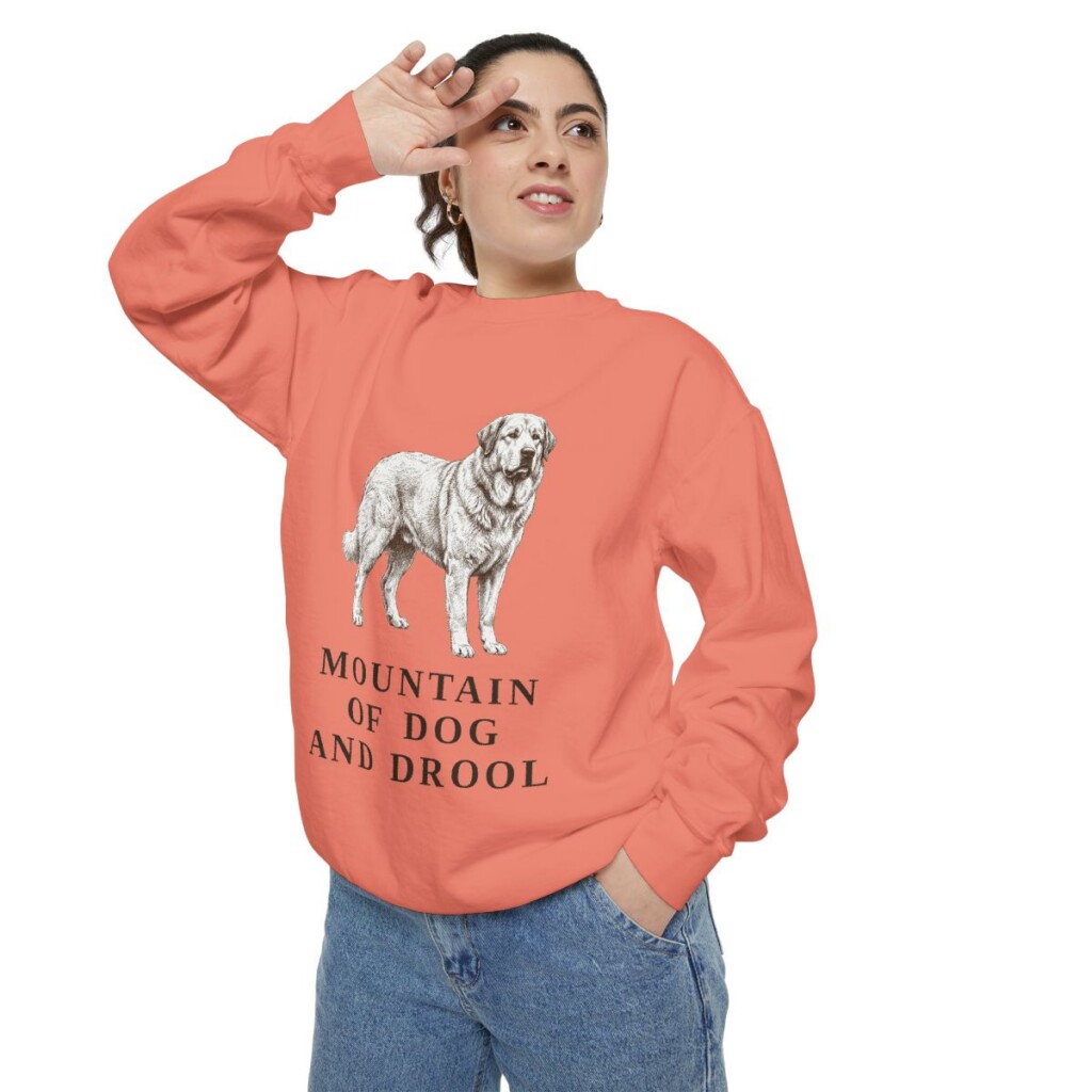 pyrenean-mastiff-sweatshirt-humor-terracotta-person-2-context Pyrenean Mastiff Humor Sweatshirt, Terracotta, person 2 context