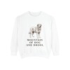 pyrenean-mastiff-sweatshirt-humor-white Pyrenean Mastiff Humor Sweatshirt, White, front view