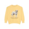 Pyrenean Mastiff Latin Sweatshirt, Butter, front view