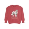 Pyrenean Mastiff Latin Sweatshirt, Crimson, front view