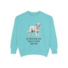 Pyrenean Mastiff Mom Sweatshirt, Chalky Mint, front view