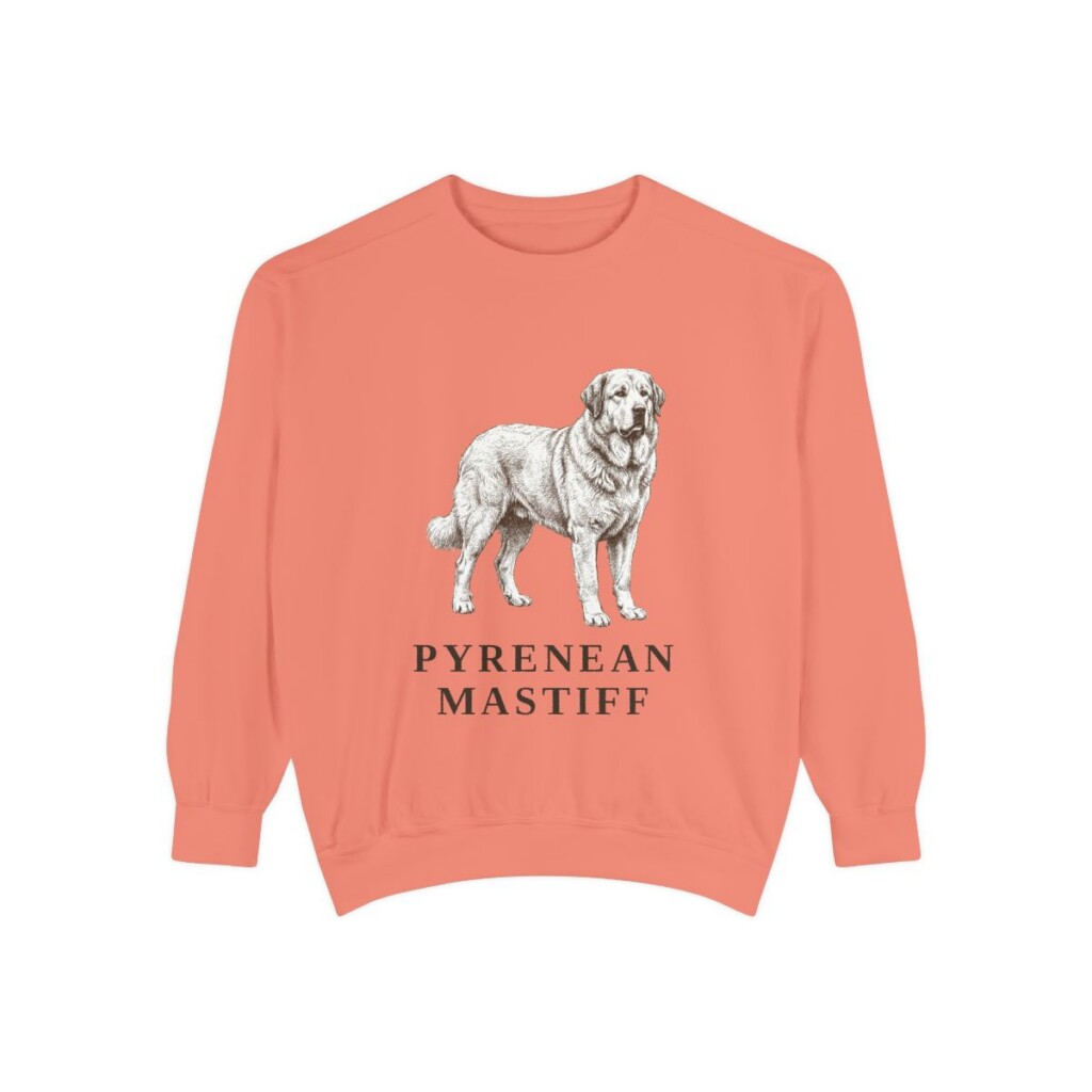 Pyrenean Mastiff Sweatshirt, Terracotta, front view
