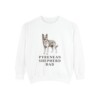 Pyrenean Shepherd Dad Sweatshirt, White, front view