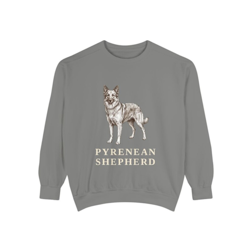 Pyrenean Shepherd Sweatshirt, Grey, front view
