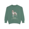 Pyrenean Shepherd Latin Sweatshirt, Light Green, front view