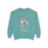 Pyrenean Shepherd Latin Sweatshirt, Seafoam, front view