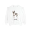 Pyrenean Shepherd Latin Sweatshirt, White, front view