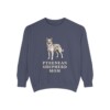 Pyrenean Shepherd Mom Sweatshirt, Denim, front view