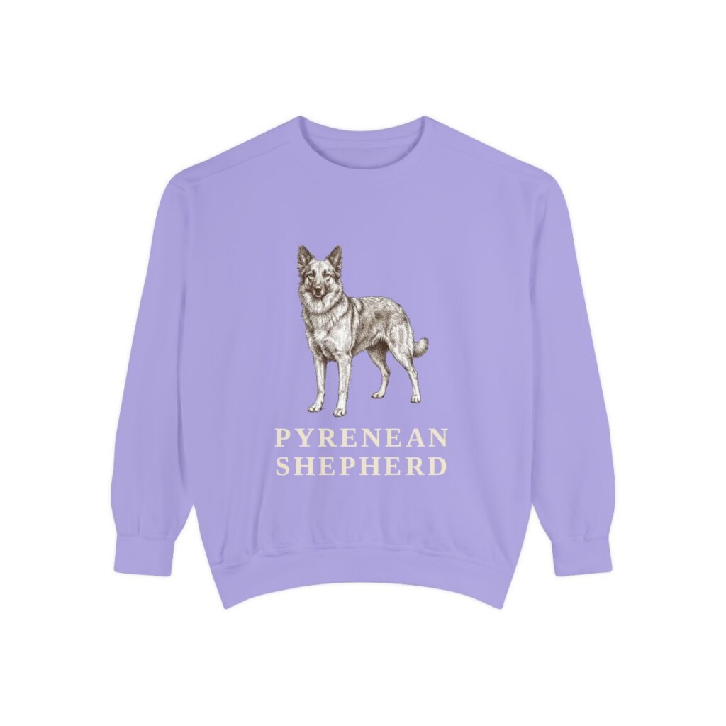 Pyrenean Shepherd Sweatshirt, Violet, front view