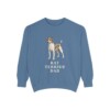 Rat Terrier Dad Sweatshirt, Blue Jean, front view