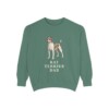 Rat Terrier Dad Sweatshirt, Light Green, front view