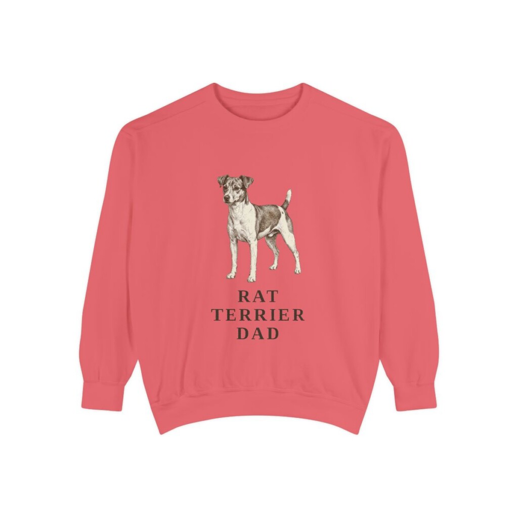 Rat Terrier Dad Sweatshirt, Watermelon, front view
