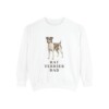 Rat Terrier Dad Sweatshirt, White, front view