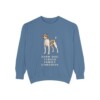 Rat Terrier Humor Sweatshirt, Blue Jean, front view
