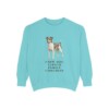 Rat Terrier Humor Sweatshirt, Chalky Mint, front view