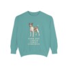Rat Terrier Humor Sweatshirt, Seafoam, front view