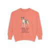 Rat Terrier Humor Sweatshirt, Terracotta, front view