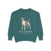 Rat Terrier Latin Sweatshirt, Blue Spruce, front view