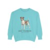 Rat Terrier Latin Sweatshirt, Chalky Mint, front view