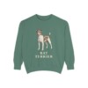 Rat Terrier Sweatshirt, Light Green, front view