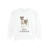 Rat Terrier Sweatshirt, White, front view
