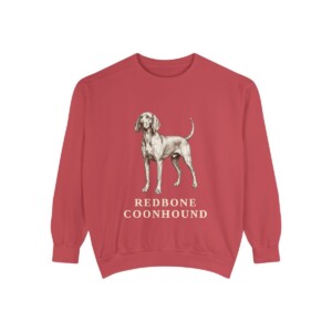 Redbone Coonhound Sweatshirt, Crimson, front view